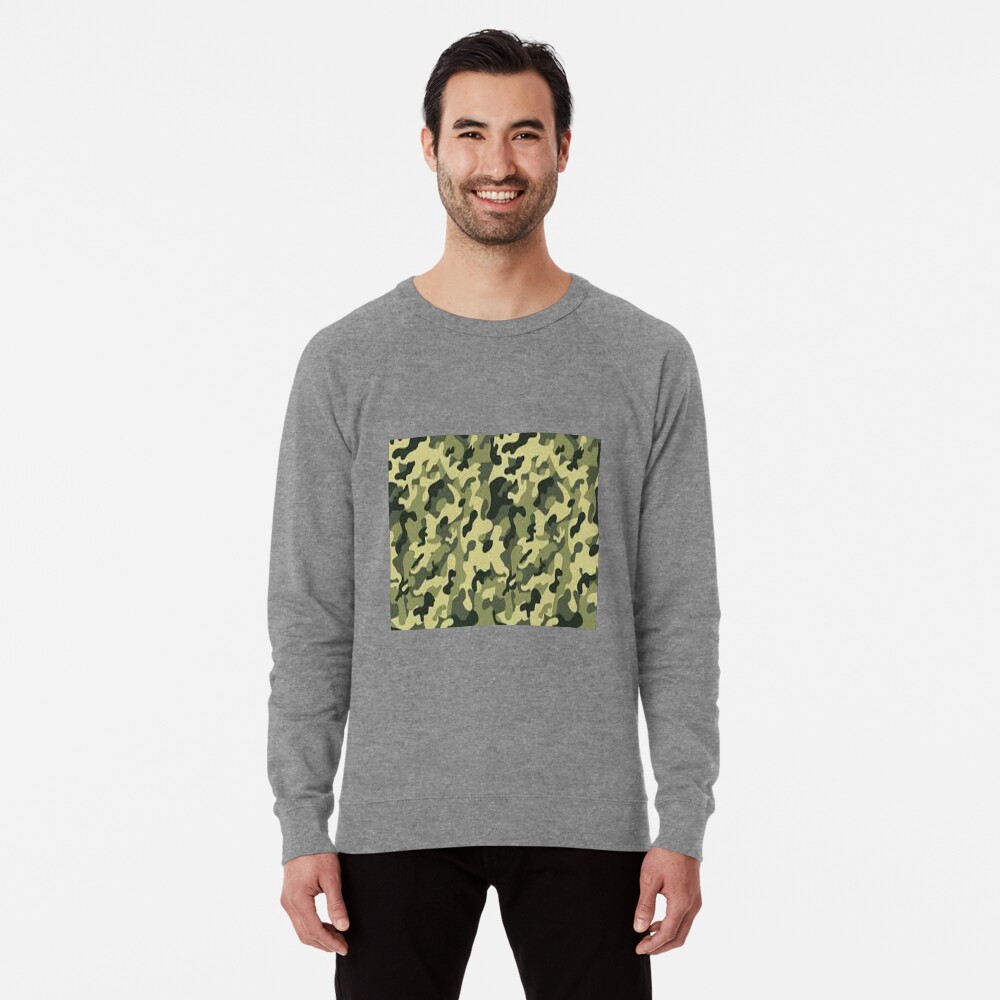 Camouflage Texture Lightweight Sweatshirt