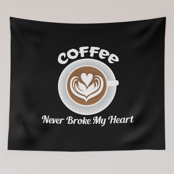 Item preview,  coffee never broke my heart - coffee lover designed and sold by uranus1store.