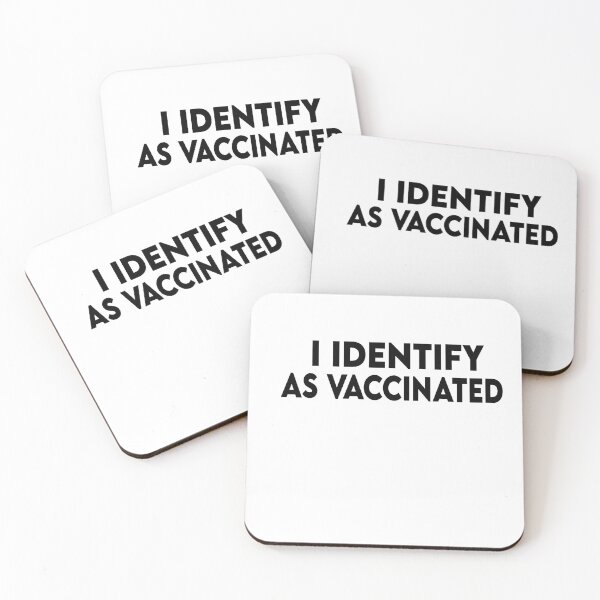 Item preview, I IDENTIFY AS VACCINATED, Retro,  designed and sold by Heddar Badreddine.