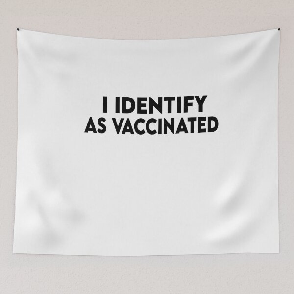 Item preview, I IDENTIFY AS VACCINATED, Retro,  designed and sold by Heddar Badreddine.