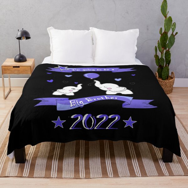 Item preview, Big Brother 2022- With Cute Elephants Blue designed and sold by Shirt-Designs.
