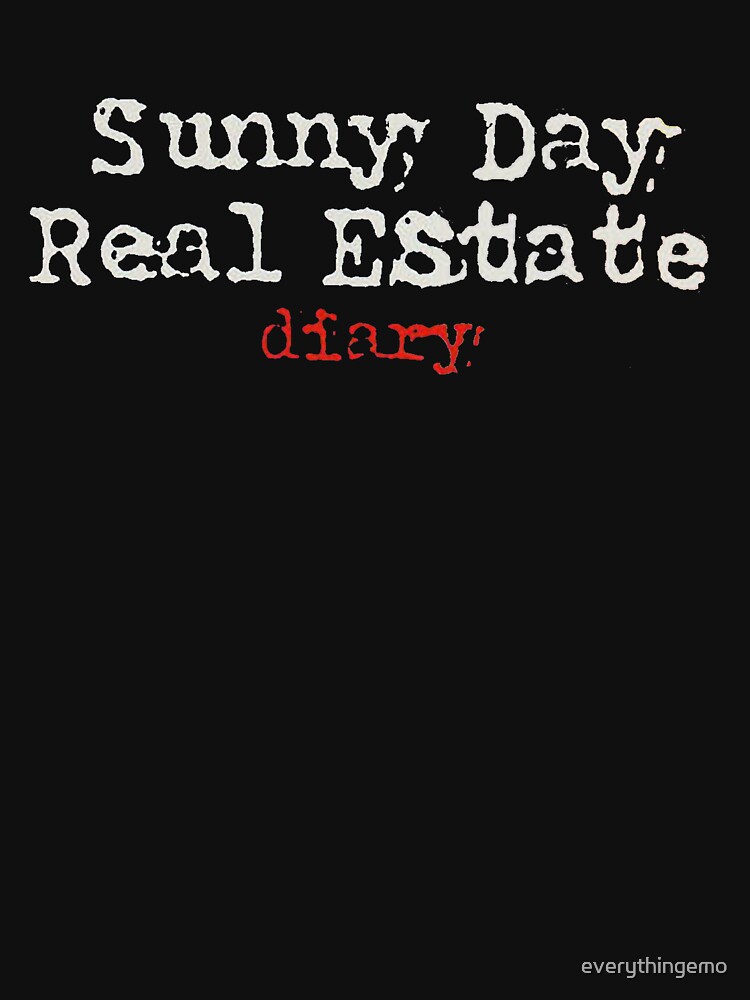 "Sunny Day Real Estate Diary Album Cover Words" Tshirt for Sale by