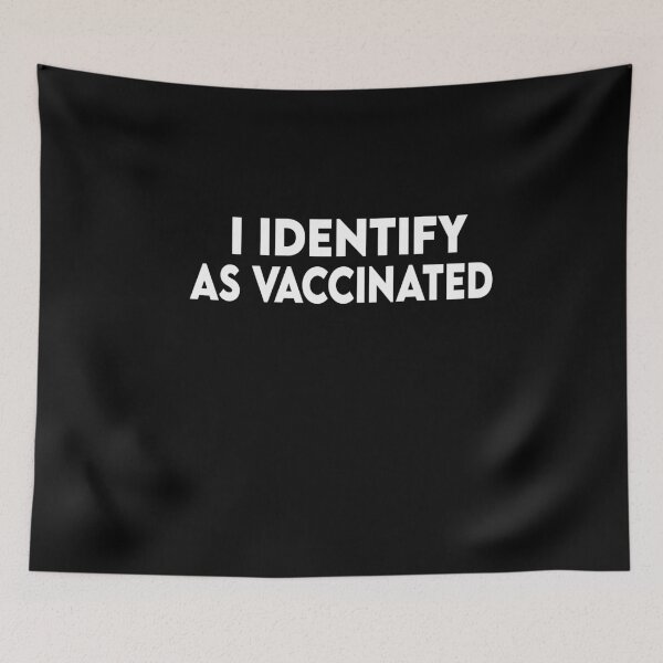 Item preview, I IDENTIFY AS VACCINATED, Retro,  designed and sold by Heddar Badreddine.