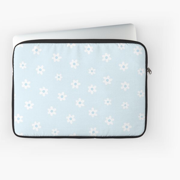pastel blue floral Laptop Sleeve