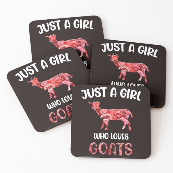 Item preview, Just A Girl Who Loves Goats Flower Funny Goat Lover Girl designed and sold by Sarah38.