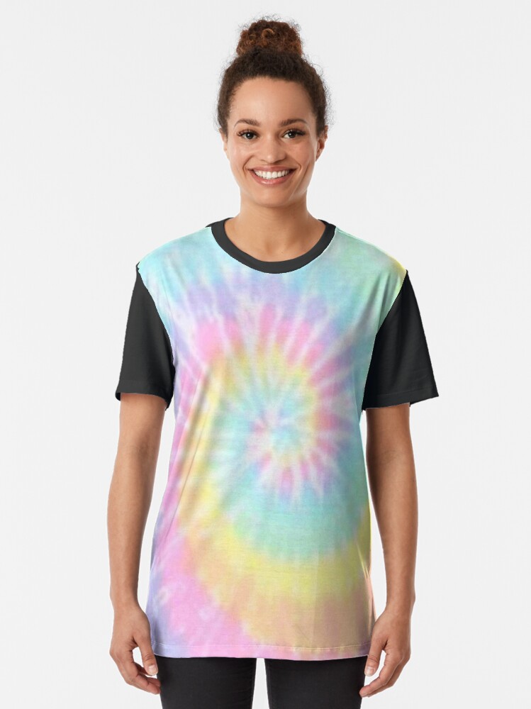 Alternate view of Tie Dye Texture Graphic T-Shirt