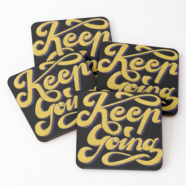 Item preview, Keep going hand lettering designed and sold by ampheebian.