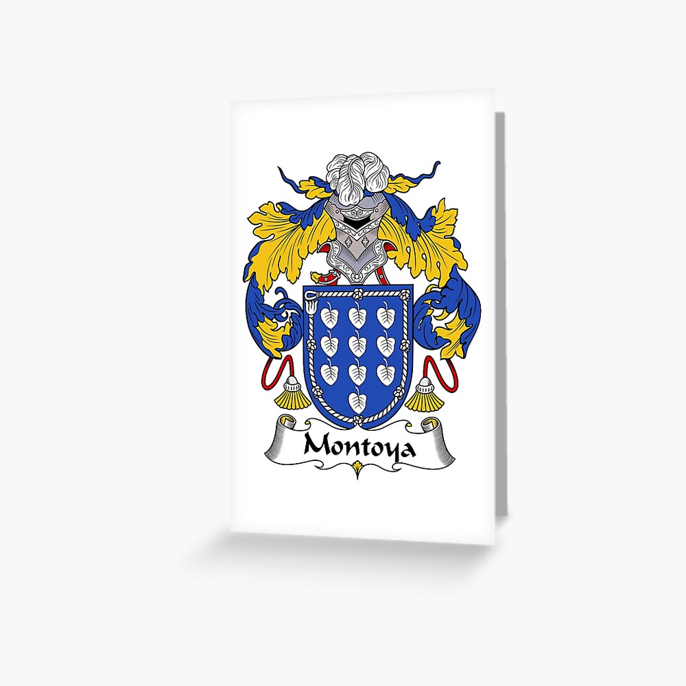 “Montoya Coat of Arms/Family Crest” Greeting Card for Sale by