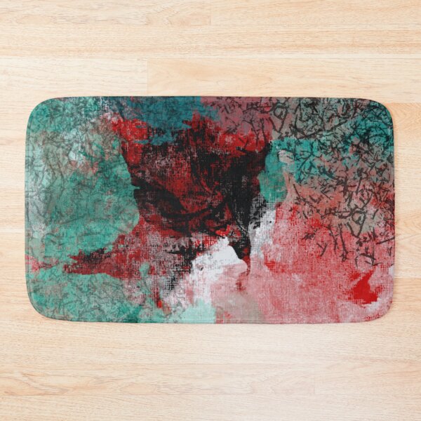 Item preview, Bright Red and Blues Textured Abstract Design designed and sold by Jessielee72.