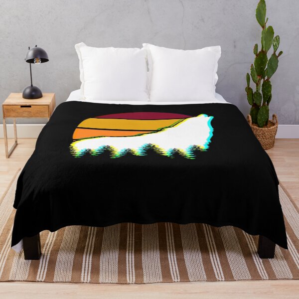 Item preview, Loud Howling Wolf at Sunset designed and sold by Labradoodlesetc.