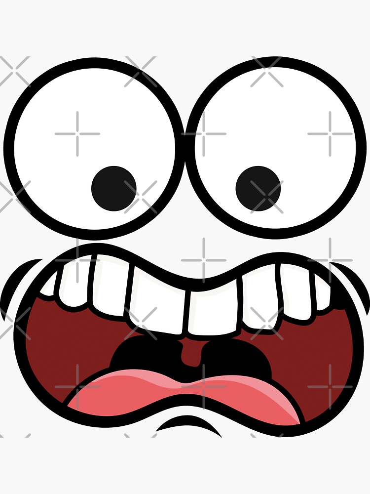 Scared Face Sticker by Artandsuchevan for iOS & Android