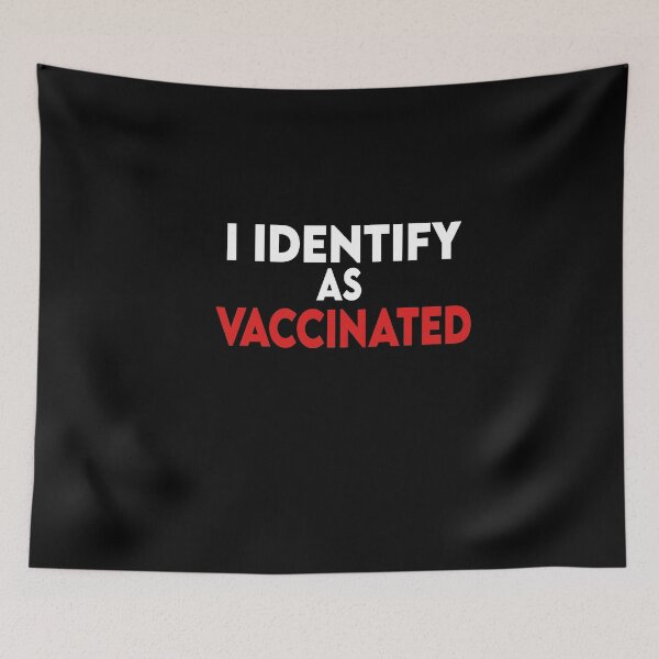 Item preview, I IDENTIFY AS VACCINATED, Retro,  designed and sold by Heddar Badreddine.