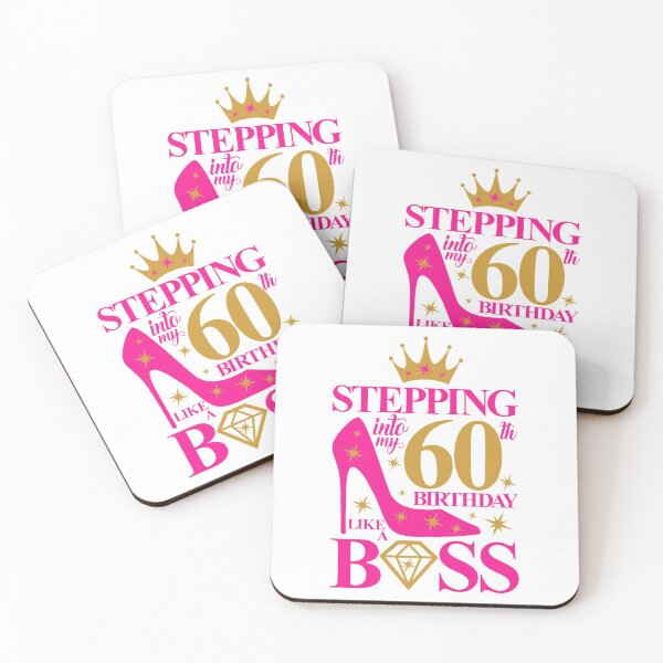Item preview, 60th Birthday design. Stepping into my 60th Birthday like a Boss lady’s  designed and sold by iclipart.