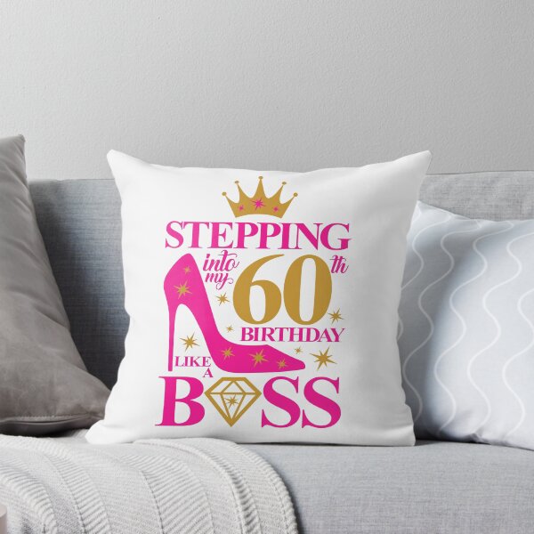 Item preview, 60th Birthday design. Stepping into my 60th Birthday like a Boss lady’s  designed and sold by iclipart.