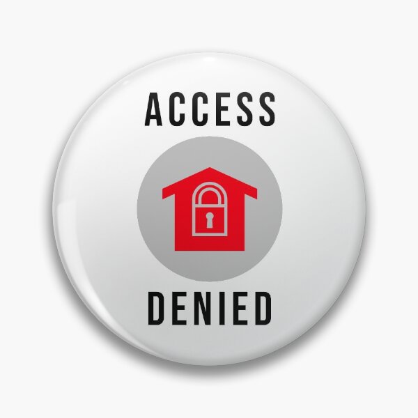 Item preview, Access Denied red lock designed and sold by svanaerschot.