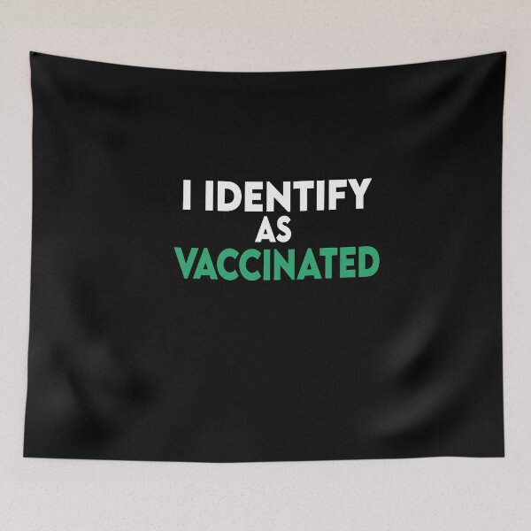 Item preview, I IDENTIFY AS VACCINATED, Retro,  designed and sold by Heddar Badreddine.