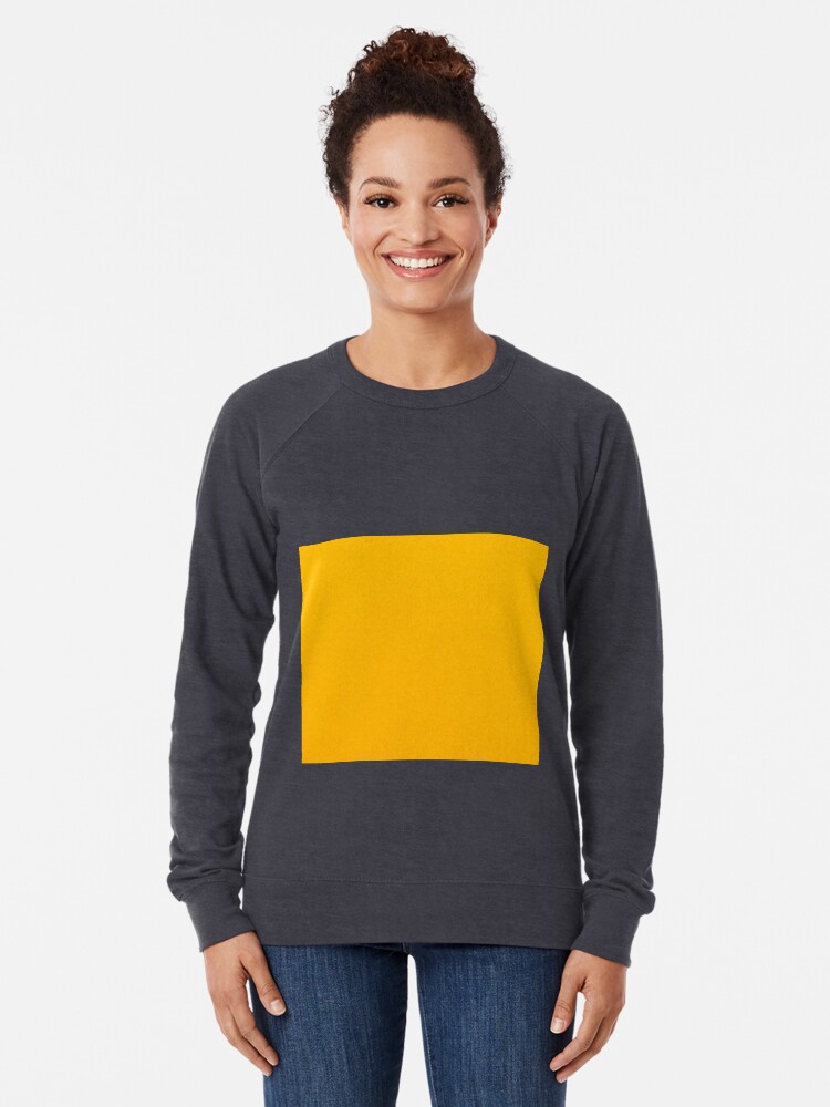 Alternate view of Mustard Yellow Color Lightweight Sweatshirt