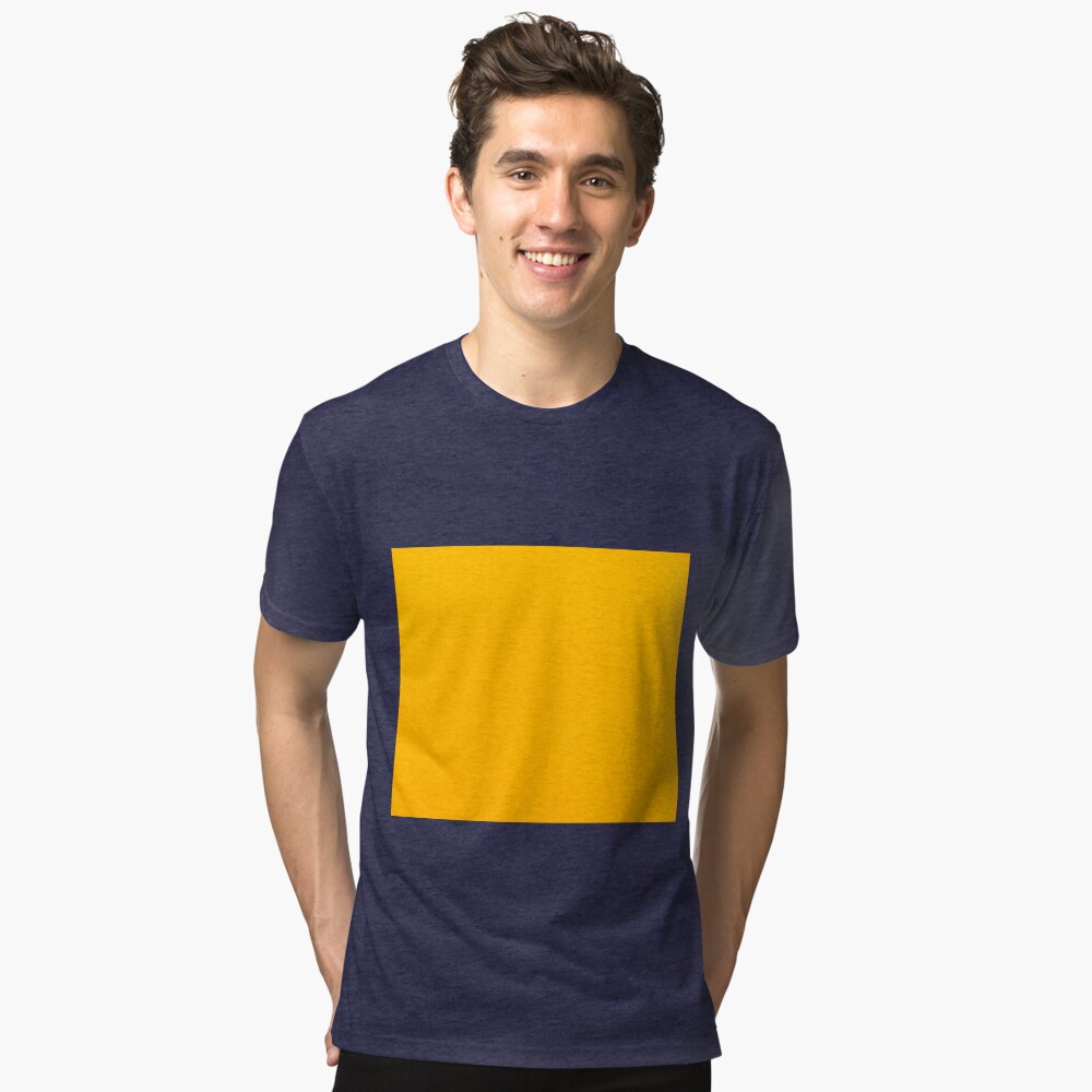 Mustard Yellow Color Tri-blend T-Shirt
