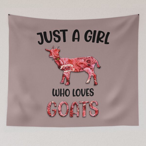 Item preview, Funny Goat Lover Girl Just A Girl Who Loves Goats Flower designed and sold by Sarah38.