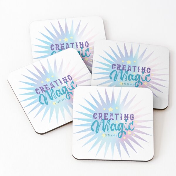 Item preview, Créer de la magie tous les jours, hologram pastel designed and sold by courbebleue.