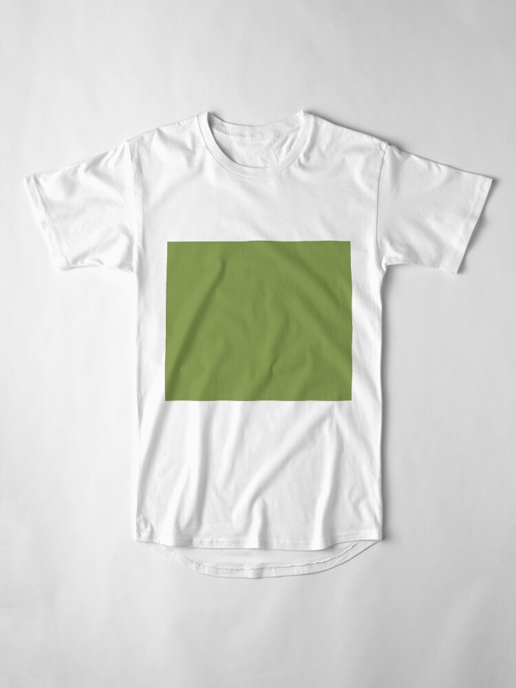Alternate view of Green Color Long T-Shirt