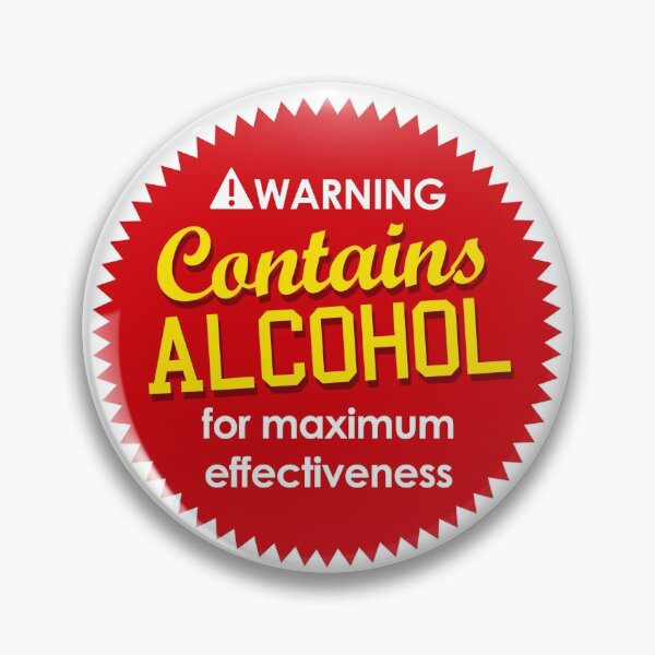Artikelvorschau, Warnung enthält Alkohol entworfen und verkauft von PapaBujuGaming.