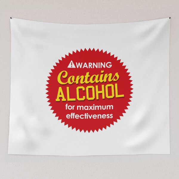 Item preview, Warning Contains Alcohol designed and sold by PapaBujuGaming.