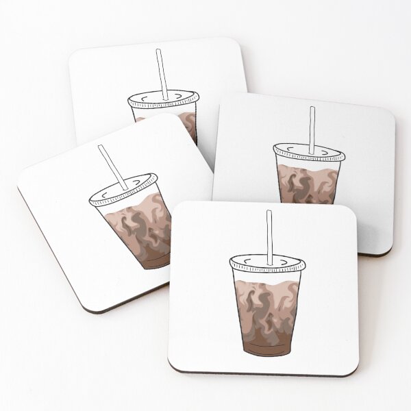 Item preview, iced coffee sticker  designed and sold by smileydesignsco.