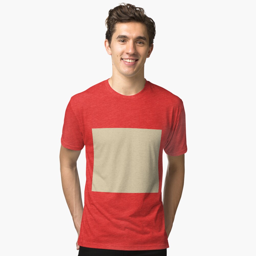 Cream color Tri-blend T-Shirt
