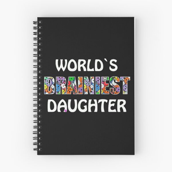 Item preview, Worlds Brainiest Daughter Smart Clever Brain Intelligent Girl Child Offspring Sister Gift designed and sold by TheAplus.