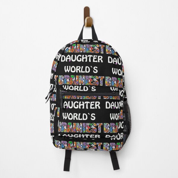 Item preview, Worlds Brainiest Daughter Smart Clever Brain Intelligent Girl Child Offspring Sister Gift designed and sold by TheAplus.