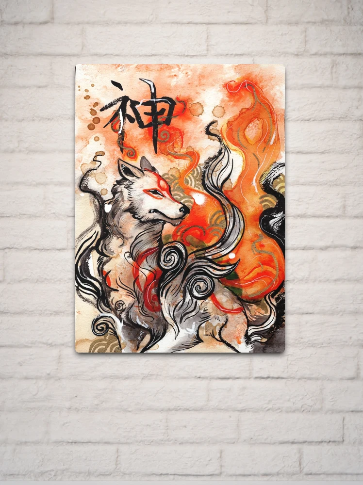 Okami Amaterasu Metal Print for Sale by WhiteLoba