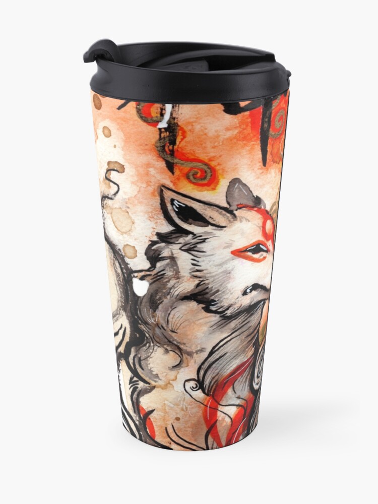 Alternate view of Okami Amaterasu Travel Coffee Mug