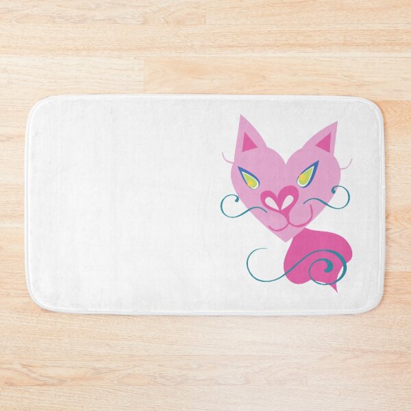 Item preview, Creepy Pink Siamese Cat Vector Cartoon Art White Background designed and sold by H3designs.