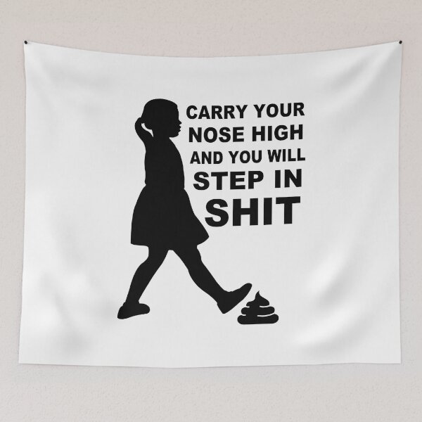 Item preview, Nose In The Air;  designed and sold by StickerApe.