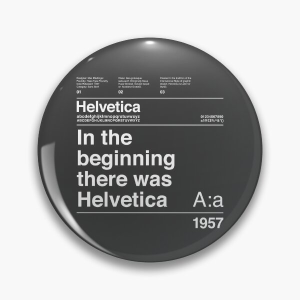 Item preview, Helvetica Typography Font Design White Text: In The Beginning There Was Helvetica designed and sold by paperpark.
