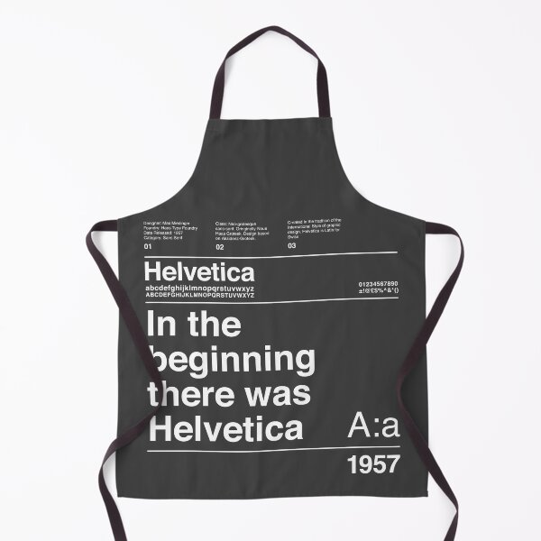 Item preview, Helvetica Typography Font Design White Text: In The Beginning There Was Helvetica designed and sold by paperpark.