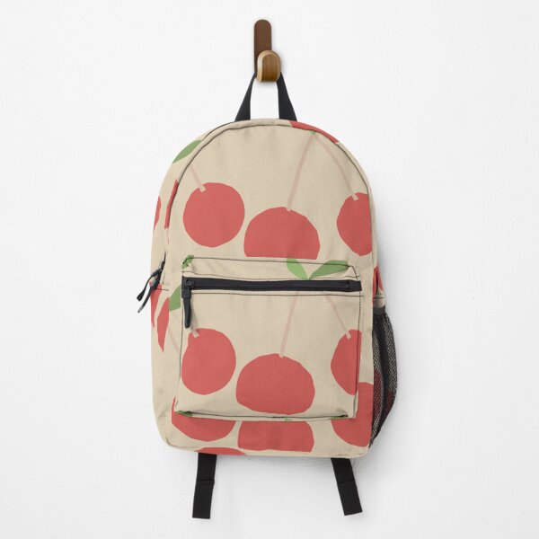 Item preview, Red Summer Cherries with Green Leaf designed and sold by cozykeen.