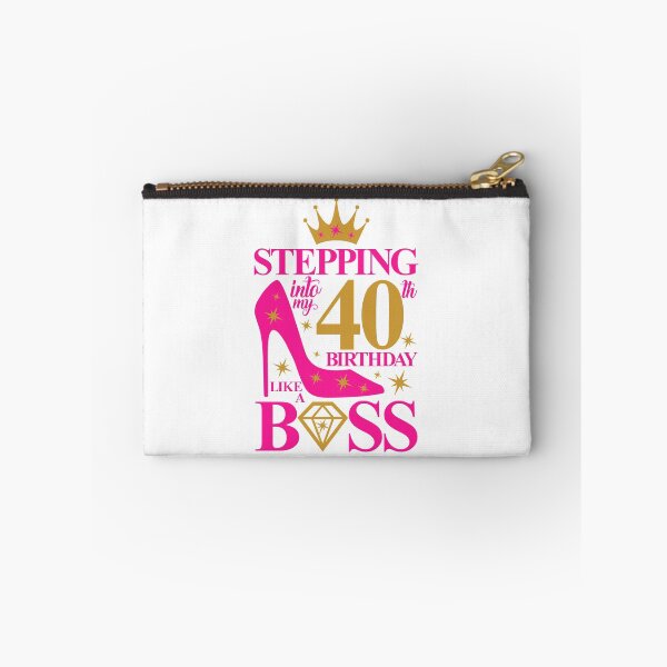 Item preview, 40th Birthday design. Stepping into my 40th Birthday like a Boss lady’s  designed and sold by iclipart.