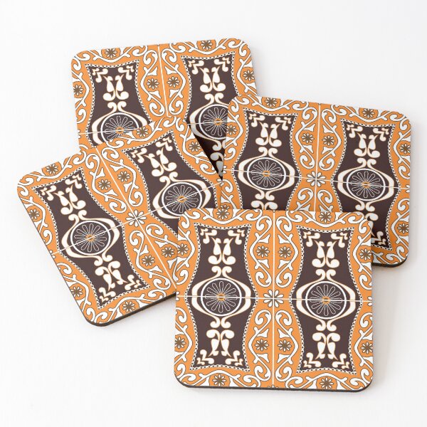 Item preview, Azulejos VIII - orange, brown designed and sold by FK-UK.
