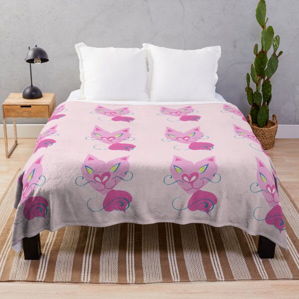 Item preview, Creepy Pink Siamese Cat Vector Cartoon Art Pink Background designed and sold by H3designs.