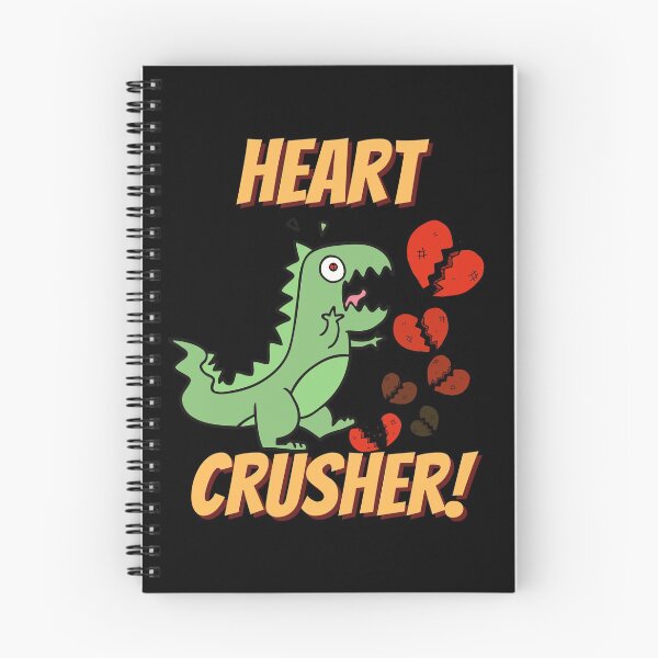 Item preview, Heart crusher, cute funny dinosaur, broken heart designed and sold by Lekrock.