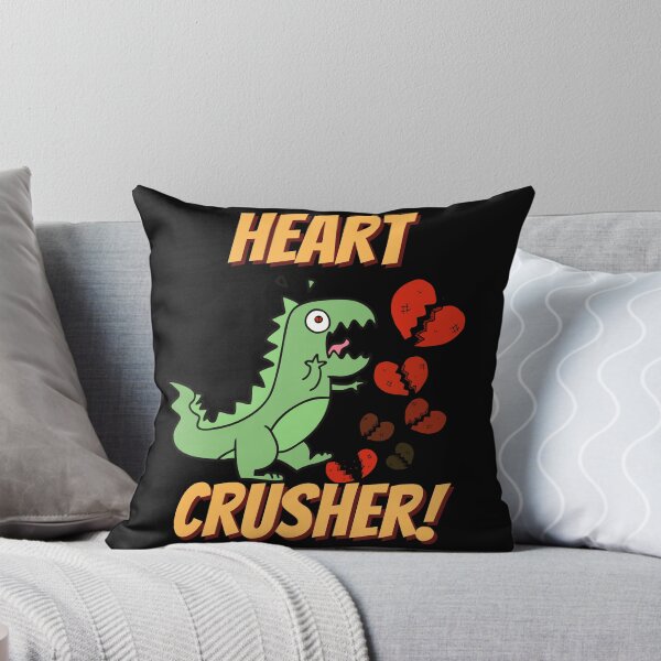 Item preview, Heart crusher, cute funny dinosaur, broken heart designed and sold by Lekrock.