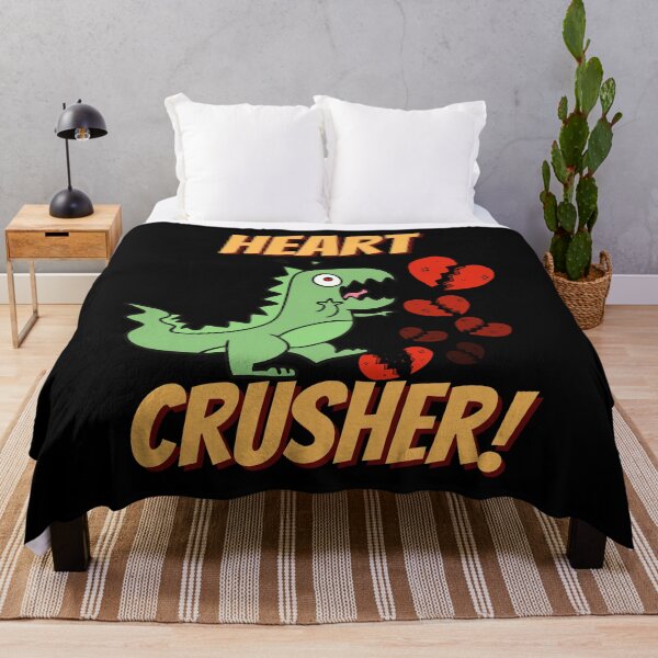 Item preview, Heart crusher, cute funny dinosaur, broken heart designed and sold by Lekrock.