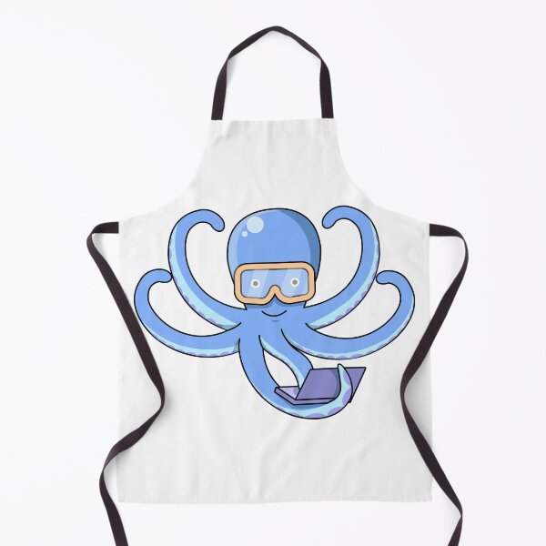 Item preview, smart octopus with laptop on tentacles designed and sold by Heytoucan.