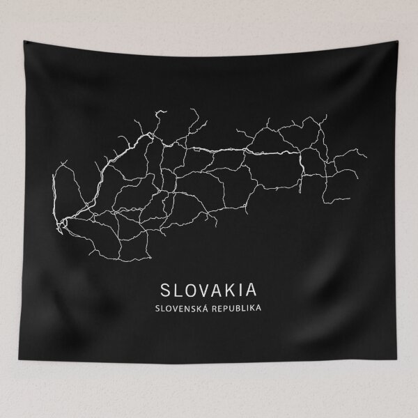 Item preview, Slovakia Road Map designed and sold by clarkstpress.
