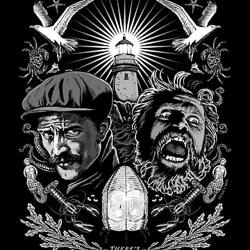 Artwork thumbnail, The Lighthouse | The Lighthouse Movie | Horror tshirt | Willem Dafoe | Robert Pattinson by DarkAndSticky