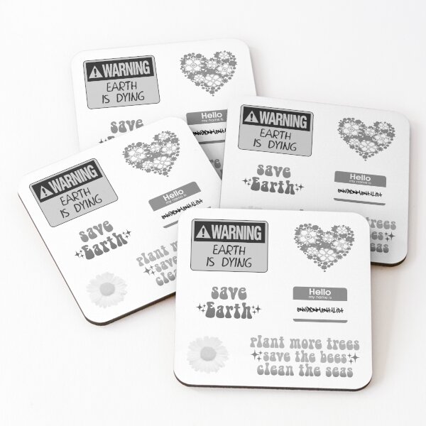 Artikelvorschau, Monochromes Save Earth-Sortenpaket entworfen und verkauft von everything4eva.