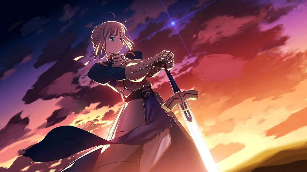 Fate Stay Night Unlimited Blade Works Saber By Thesacredgamer1 Redbubble