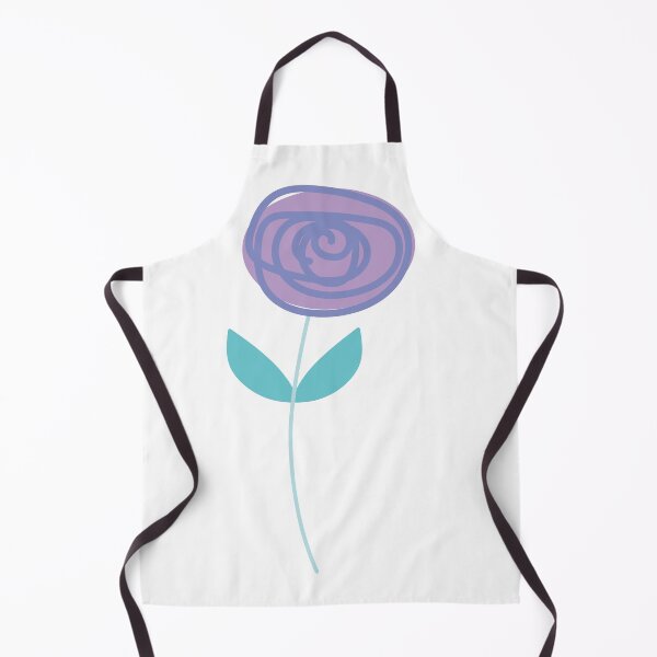 Item preview, Little Rose, right-facing icon, pale purple, pale teal designed and sold by Susan Marie Williams.